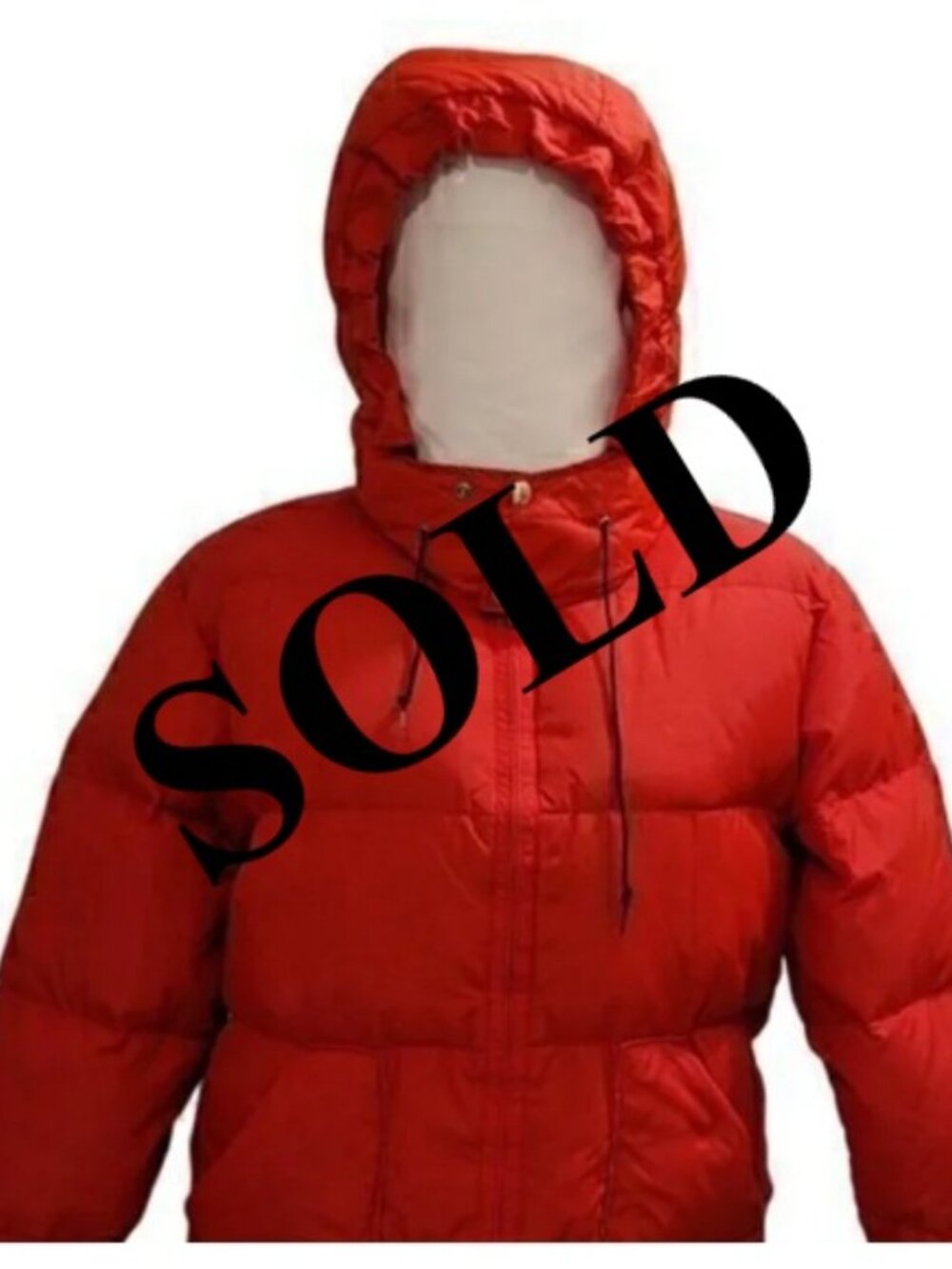 SOLD Vintage Walls Down Coat Blizzard-Pruf Hooded Red S